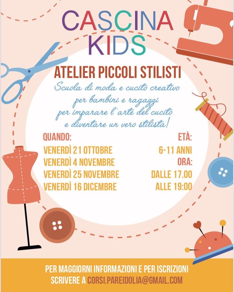 Atelier piccoli stilisti a Cascina Nascosta