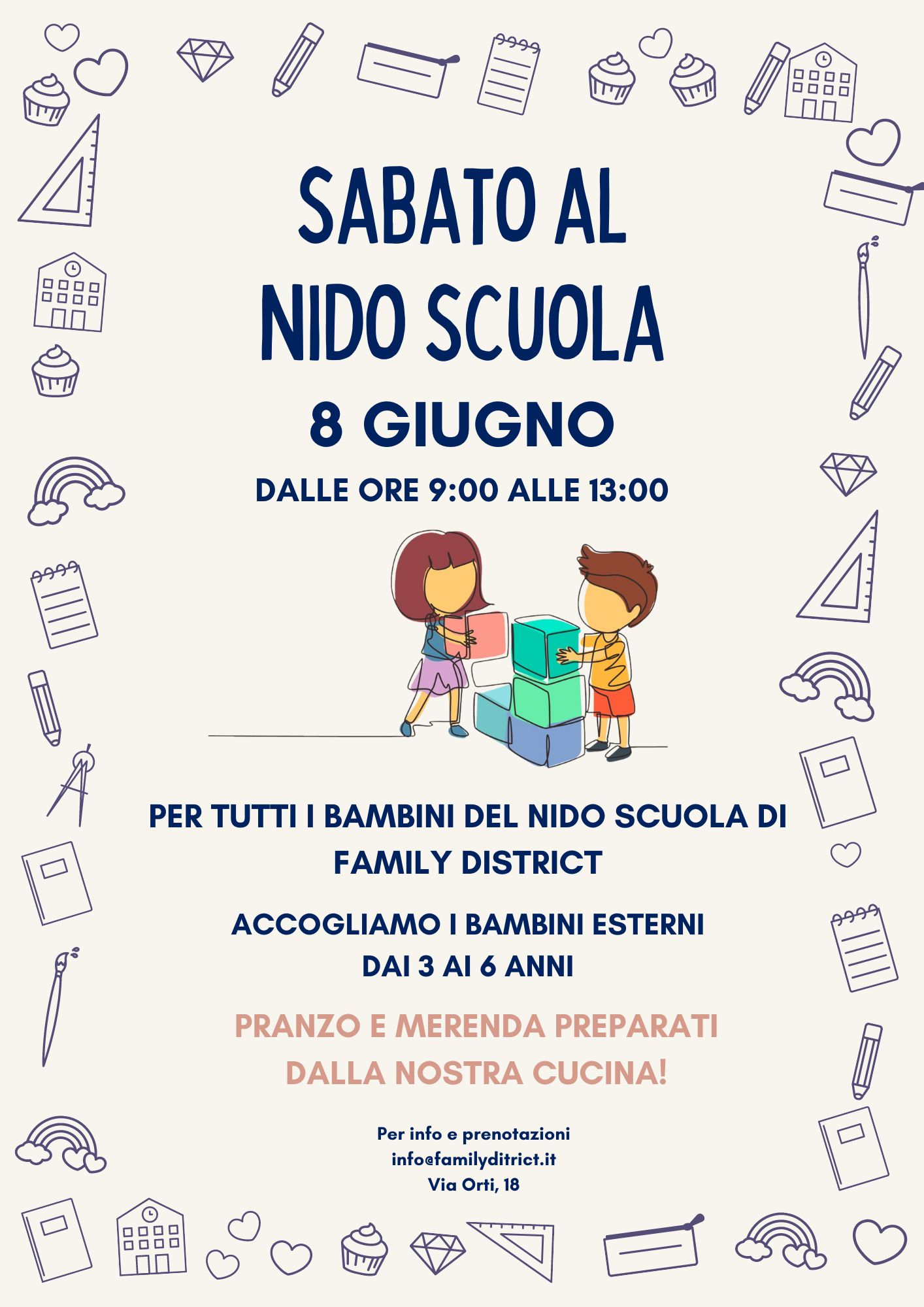 Family District:  Sabato al Nido Scuola