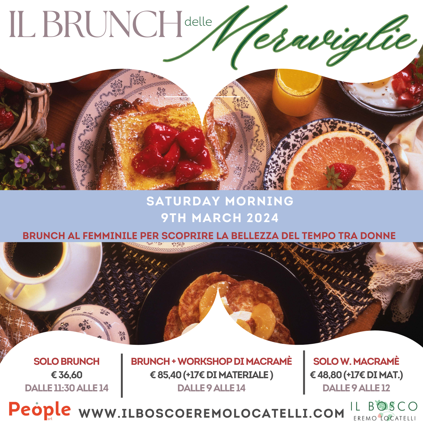 Brunch al Bosco Eremo Locatelli