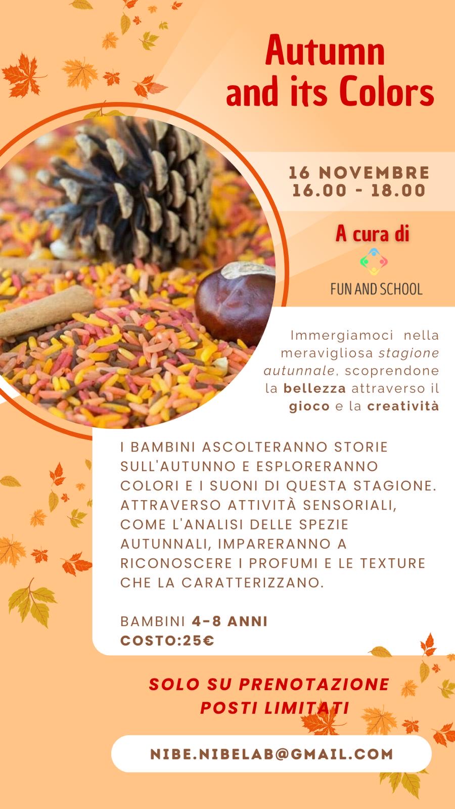 Fun and School: Workshop a Nibe- Autumn and its colors