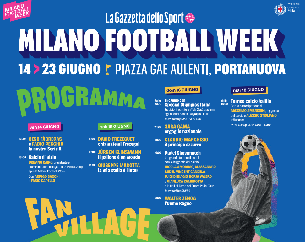 Milano Football week a Portanuova