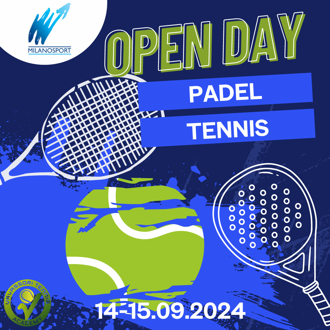 Milano Sport: Open day padel e tennis al Centro Sportivo Cambini Fossati