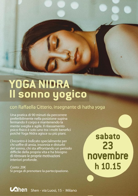 Shen: Yoga Nidra-il sonno yogico