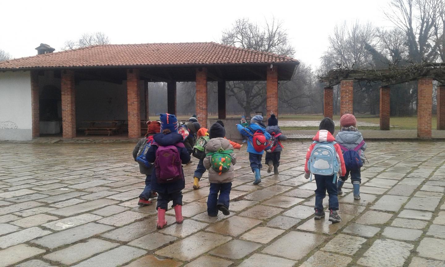 I bambini de La Giocomotiva a Bosco in città