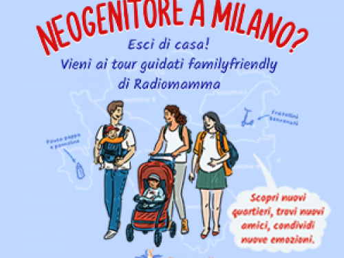 Papà e mamme con bambini nella pancia, in passeggino e nel marsupio a Milano 