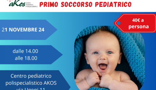 Akos: corso primo soccorso pediatrico